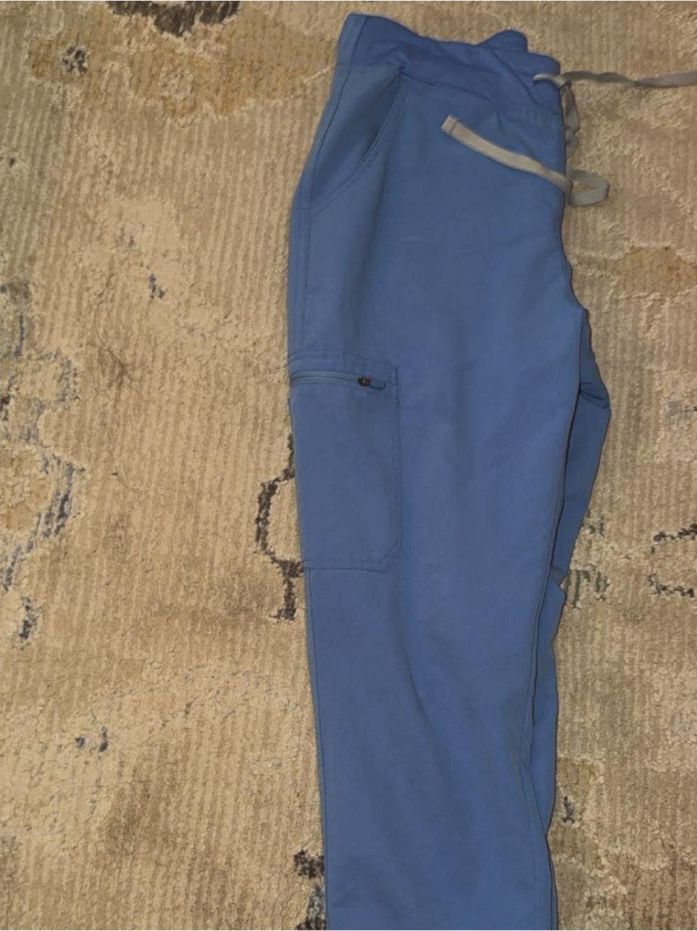 Figs ceil blue high waisted yola bottoms